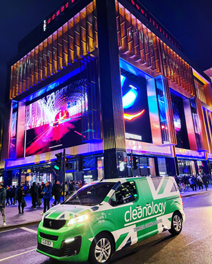 <strong>Cleanology proudly services new entertainment district lighting up London</strong>