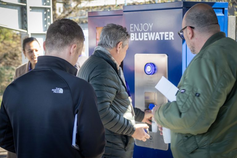 Pure Drinking Water Without Single-Use Plastics: Unique Bluewater Rainwater Harvesting and Purification Tech by Innovative EV Charging Hub to Bring Drinking Water to Drivers