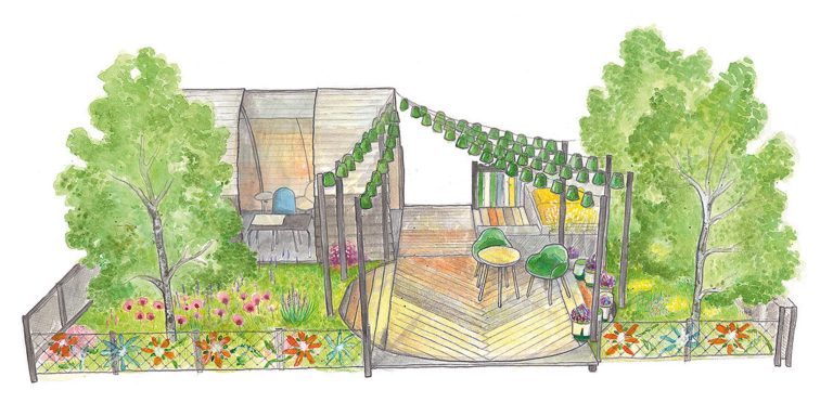 NBB Recycled Furniture Proudly Sponsors Hana Leonard’s Award-Winning ‘Plastic Fantastic’ Garden at RHS Hampton Court Palace Garden Festival