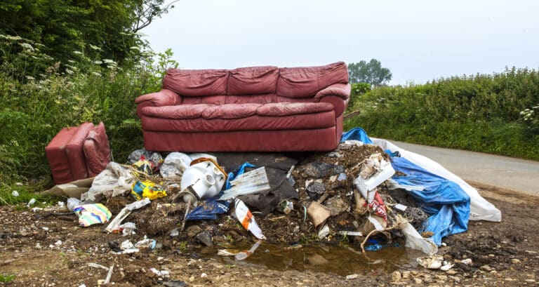 Waste of time: Only 1 in 500 fly tips are prosecuted