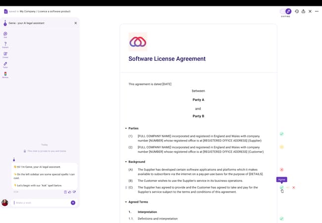 Genie AI Innovates Faster Legal Document Negotiation with New Feature