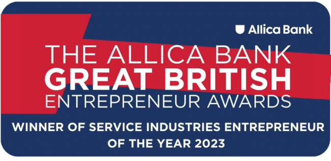 Triumph for Elizabeth Willetts, Investing in Women Founder, at The Allica Bank Great British Entrepreneur Awards