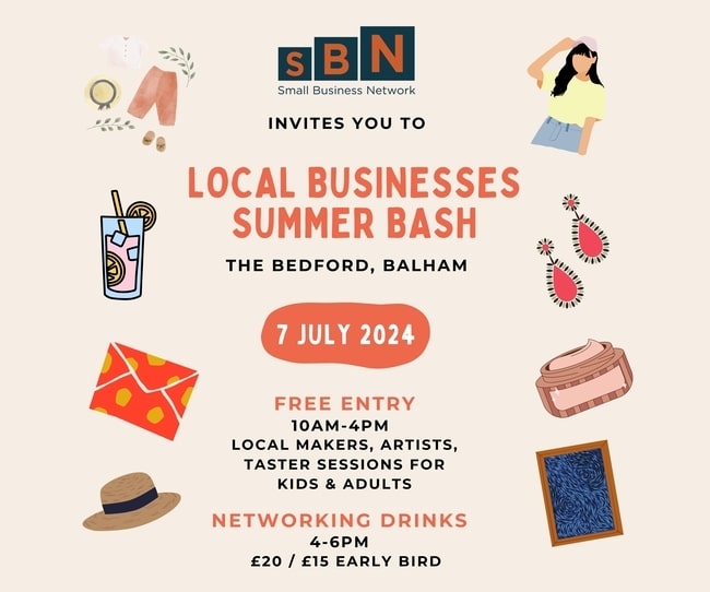 Small Business Network to Host First-Ever Local Businesses Summer Bash in Balham