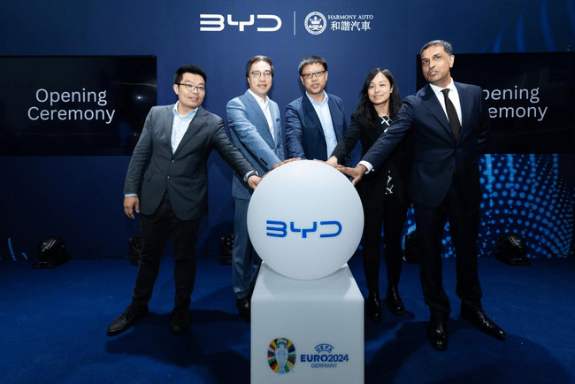 New BYD Harmony Showroom Opens in Canary Wharf, London